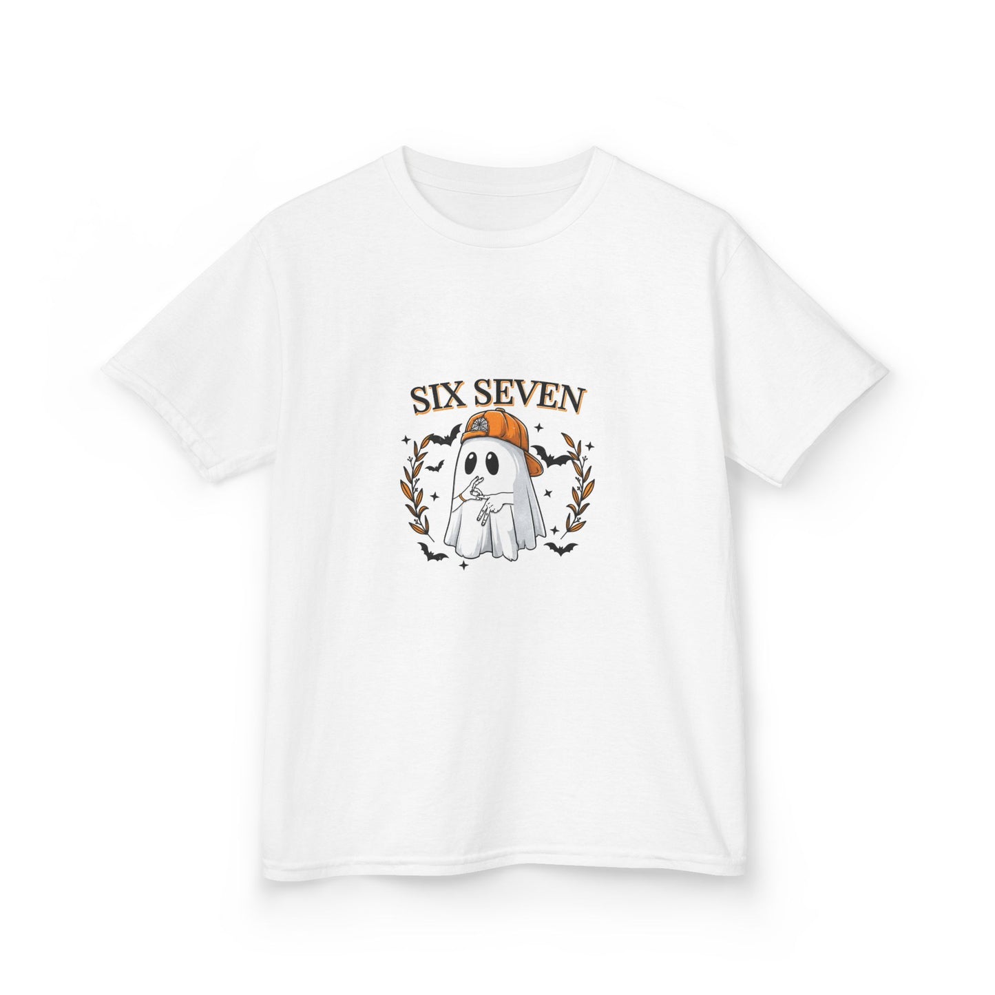 Kids Halloween Ghost T-Shirt, Cute Kids Tee, Halloween Costume, Gift for 6-7 Year Olds, Fun Fall Apparel, Kids Ghost Shirt