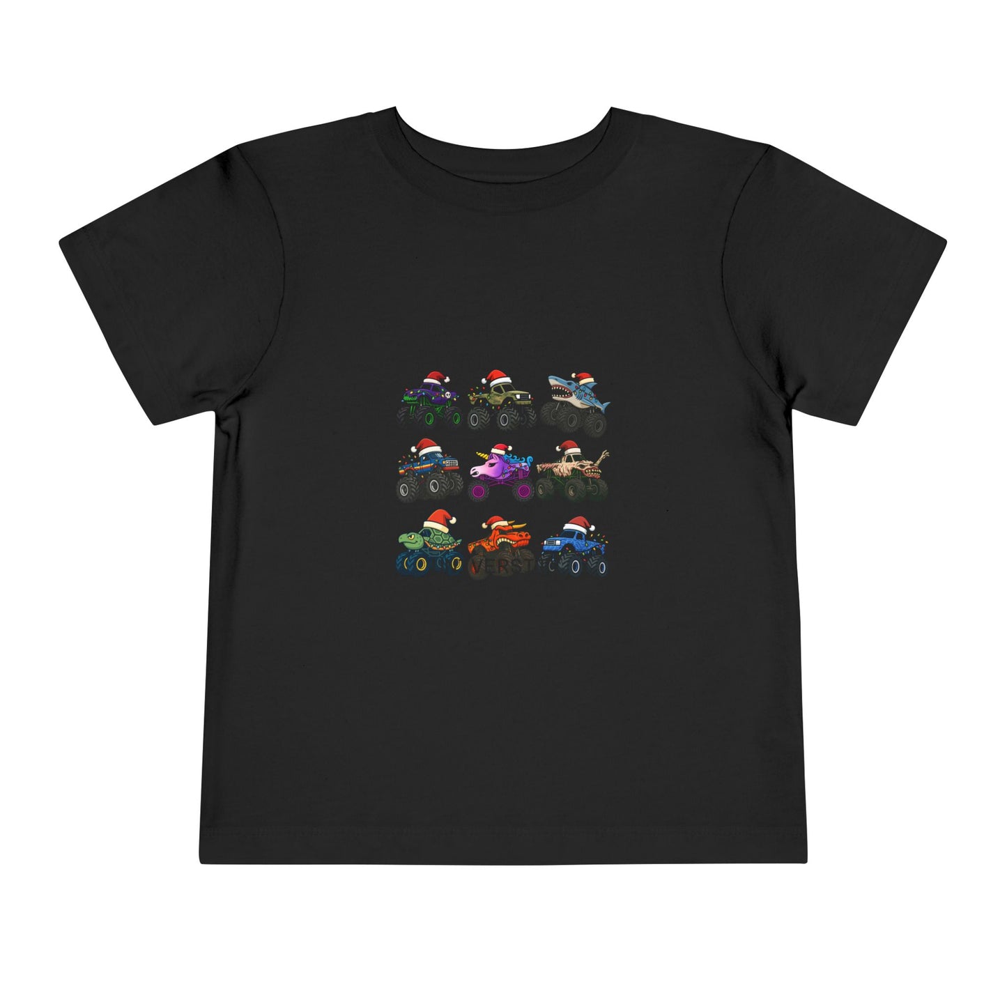 Toddler Tee - "Christmas Is My Jam" Monster Truck Holiday Shirt