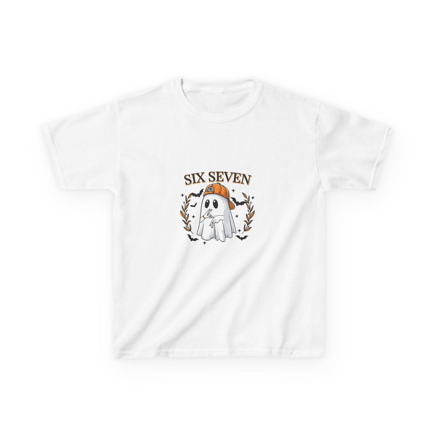 Kids Halloween Ghost T-Shirt, Cute Kids Tee, Halloween Costume, Gift for 6-7 Year Olds, Fun Fall Apparel, Kids Ghost Shirt